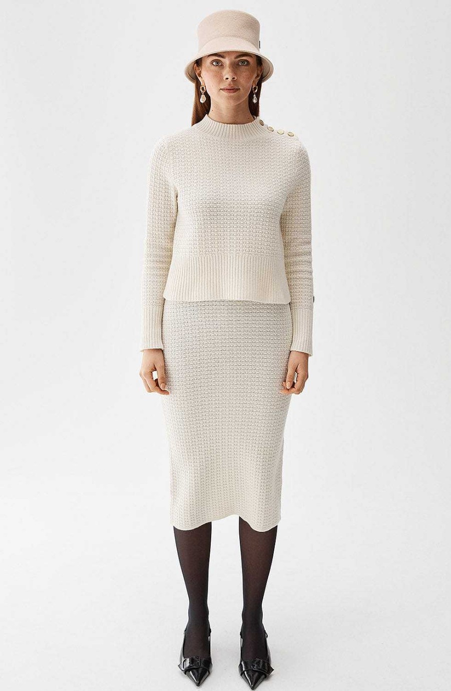 Women BUSNEL Dresses & Skirts | Gaelle Skirt Ecru