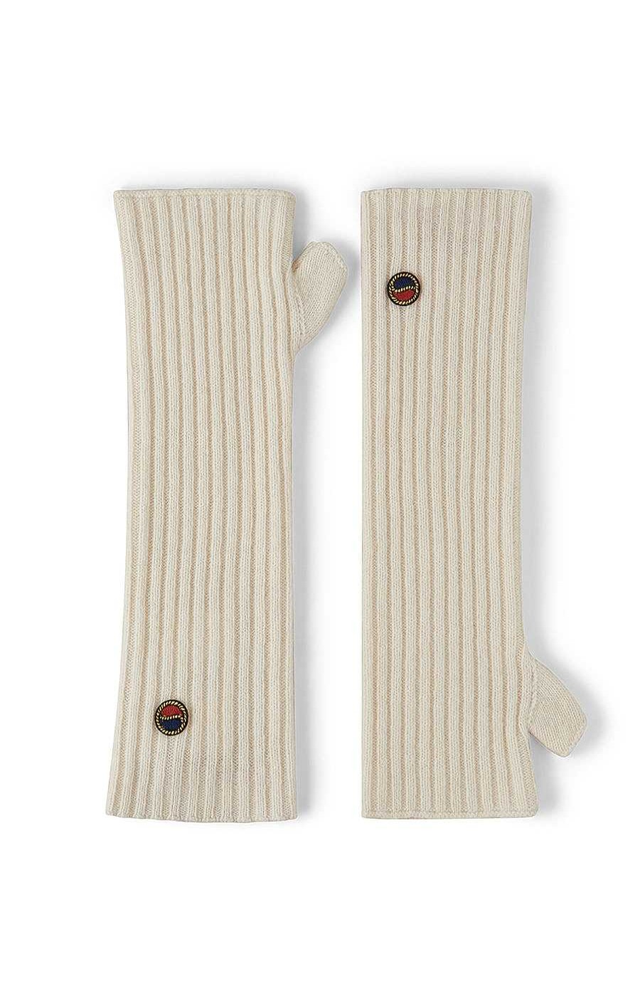Women BUSNEL Gloves | Gaia Mittens Ecru