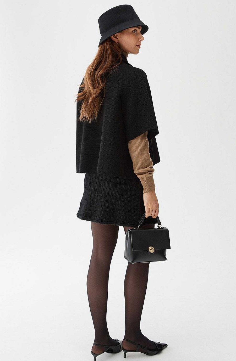 Women BUSNEL Capes & Ponchos | Gertrude Cape Black
